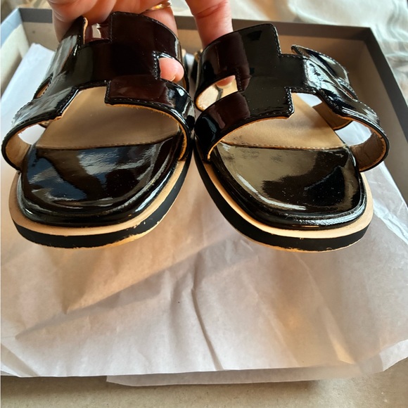 Hermès sandals Oran Patent Leather black US 6.5 | barely worn - Picture 2 of 10
